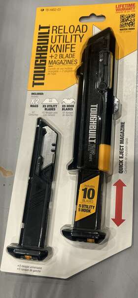 Tb-h4s2-03 Toughbuilt Reload 2 Mags 10-blade Utility Knife Tb-h4s2-0