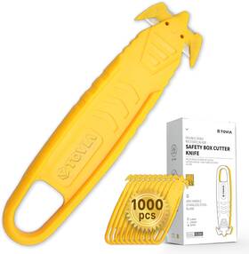 Tovia Tools 445045560554 T Safety Box Cutter Knife Of Recessed Concealed Stainless Steel Blade Pac