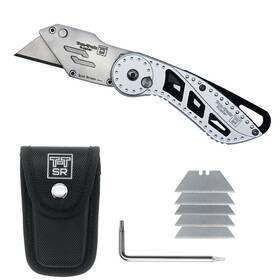 True-trade Supplier T-t Sr T-tsr027/p Folding Utility Knife Heavy Duty With Maintenance Tool Holster Nylon Po