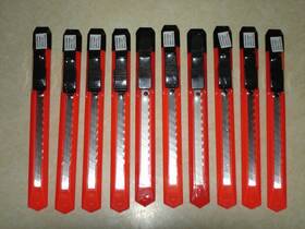 704534 True Value Plastic Snap Off Utility Knife 13-pt. 10-pack