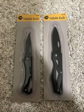 Tuff Work 617831991706 2 New Foldable Knife - 5.6 Inch Unfolded And 6.2 Unfolded. Brand Tuff Work 617831991706 2 New Foldable Knife - 5.6 Inch Unfolded And 6.2 Unfolded. Brand