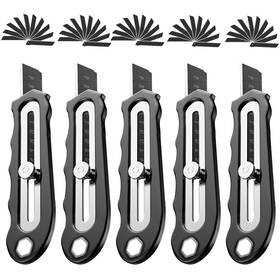 Jy-1d Tuuzel 18mm Multi Purpose Utility Knife - Stainless Steel Retractable Box Cutter Wit