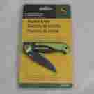 Ty26564 John Deere New Pocket Knife Anodized Green Black