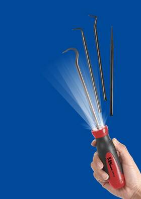 Ull-ip4-lt Ullman Devices Corp. Led Heavy Duty Interchangeable Pick Set 4pc Ip4lt