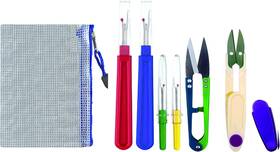 5830 Ultima 6 Piece Colorful Seam Ripper/nipper Set With Carry Case - 4 Stitch