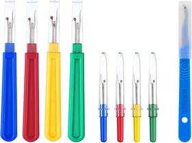 Srcp9 Ultima 9 Piece Colorful Seam Ripper Assortment - 8 Stitch Rippers 4 Large &