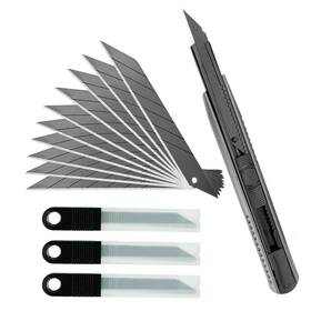 Umaki16t01 Umaki Black 9mm Utility Vinyl Knife Film Cutter Tool With 30 Piece Snap Off B
