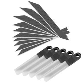 Umaki16t02 Umaki Black Carbon Steel Snap Off Blades Retractable Utility Knife For