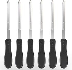 Ud-6pcs-b-mlo Uncommon Desks Office Letter Opener - Stainless Steel 6-pack Black