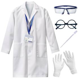 Hzdzkh65 Unglinga Kids Scientist Costume Lab Coat Doctor Pretend L 47-51inch White Hzdzkh65 Unglinga Kids Scientist Costume Lab Coat Doctor Pretend L 47-51inch White