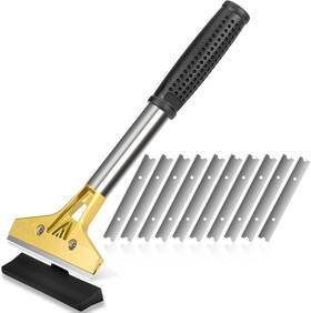 Unikpoint Up-l200 Razor Blade Scraper 4 Inch Tool With 10pcs Extra Metal Blades Large