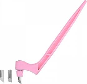 Uxcell A22051700ux0722 Craft Cutting Tools 360 Degree Rotating Blades Stainless Steel Pink