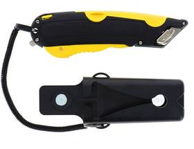 Veltec 850027144283 Ez-2000 Safety Box Cutter Utility Knife Tape Splitter At Back 3 Blade Depth