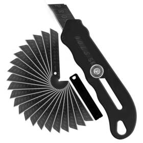 Vickay 743785383738 Box Cutter Utility Knife Stainless Steel Adjustable Blades Length Heav