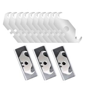 Vickay 759532943612 30 Pack Utility Knife Hook Blades Sk5 Steel Heavy Duty Box Cutter Replacemen Vickay 759532943612 30 Pack Utility Knife Hook Blades Sk5 Steel Heavy Duty Box Cutter Replacemen