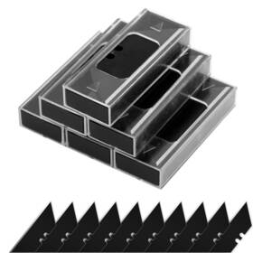 Vickay 759532943865 60 Pack Utility Knife Blades Sk2 Steel Heavy Duty Box Cutter Replacem