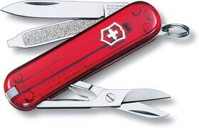 0.6223.t5b1-x1 Victorinox Classic Sd Swiss Army Knife Blade - Translucent Red