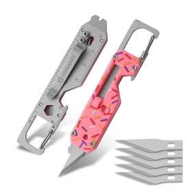 Bn11-1 Vr Virenknife Mini Utility Knife Keychain Multitool 12-in-1 Edc Wi