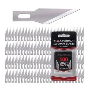 W.a. Portman 085857111000 Wa Hobby Knife Blades - 100 High-grade Precision Carbon Steel #