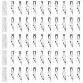 Thdb-114 Waltool 50pcs #11 Exacto Replacement Blades With Storage Case Sk5 Carbon Steel Preci