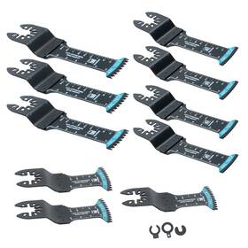 Wa4170177ur Waltvotur 10 Pack Bi-metal Japanese Tooth Blades Curved Oscillating Saw Kit