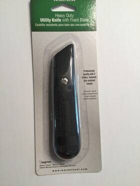 Warner 34364 Heavy Duty Utility Knife With Fixed Blade #34364