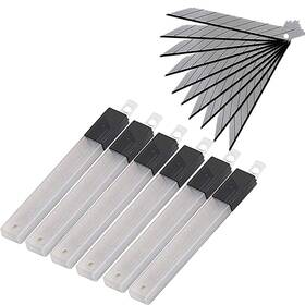 Jygd-8086 Wekoil 60 Pcs Snap Off 9mm Utility Knife Blades Sharp 30 Degree Box Cutter Carbon St