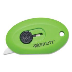 Acm16474 Westcott Compact Safety Ceramic Blade Box Cutter 2.5 Inch Retractable Green
