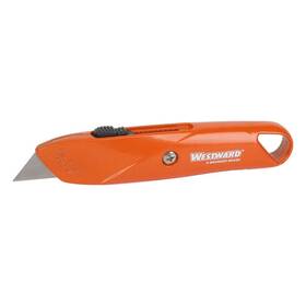 Westward 5mw90 Retractable Utility Knife 6 Inch Orange