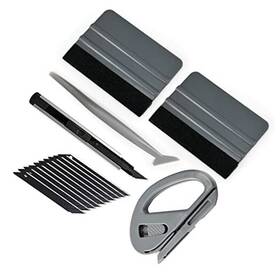 Winjun W51gm Vehicle Vinyl Wrap Window Tint Film Tool Kit Include 4 Inch Felt Grey