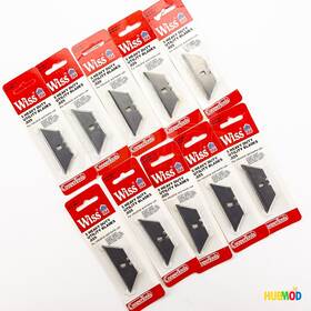 5-heavy Wiss Rwk-12v Lot Of 10 Duty Utility Blades .025 Rwk-12 Total 50 - New 5-heavy Wiss Rwk-12v Lot Of 10 Duty Utility Blades .025 Rwk-12 Total 50 - New