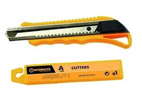 Wt-6079 Worksite Snap Off Blade Cutter Knife Wt6079 Pack Of 3