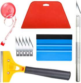 Wx-tl-07 Wrapxpert Tiptopcarbon Wallpaper Smoothing Tool With 8 Inch Scraper For Contact Paper Adhe
