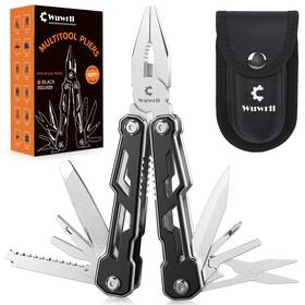 W-a102 Wuwrll Multitool With Safety Locking 16-in-1 Multi Tool Stainless Steel Pocket Knife