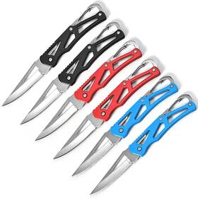 Wwzj 607535808011 3 Colors Stainless Steel Folding Knife With Key Ring Outdoor Survival Pocket