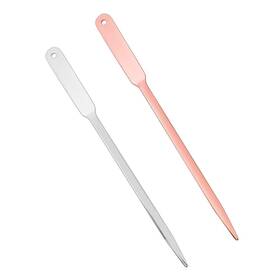 Wxj13-letter Wxj13 2 Pack Letter Openers Stainless Steel 9.1 Inches Silver Rose Gold