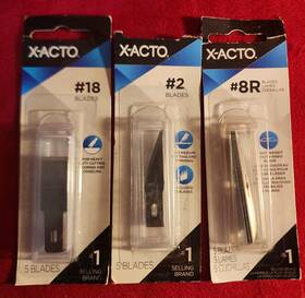 X-acto 079946221800 New #8r #2 And #18 5 Blades In Each Pk 3 Packs Free Shipping