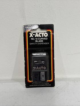 X410 X-acto 079946410006 410 General Purpose Curved #10 Knife Blades 15 Replacement Vintage