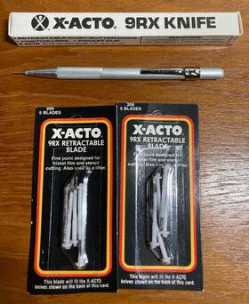 3009 X-acto Retractable Knife 9rx New Plus Spare Blades
