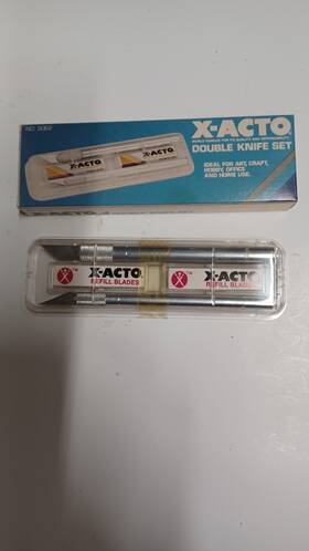 X-acto 5062 Xacto Double Knife Set With Refill Blades