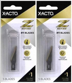 X-acto 744759112057 2-pack - X-acto Z Series Light-weight Replacement Blade No 11 4-7/8 In L