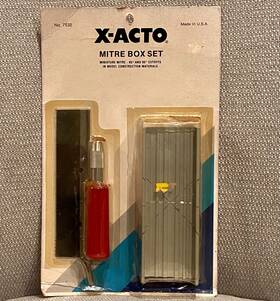 X-acto 7532 Vintage X-acto Metal Mitre Box Set 3-piece Hobbyist Crafting New Made In Usa