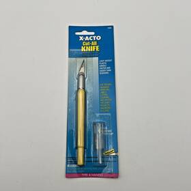 X3689 X-acto Vintage Cut-all Knife Beige Type Inch A Plastic Handle Usa Nos