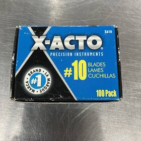 X610 X-acto 100-pc. No.10 Bulk Pack Blades For Knives New X610 X-acto 100-pc. No.10 Bulk Pack Blades For Knives New