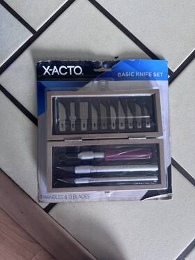Xw5282e X-acto Basic Knife Set 3 Handles And 13 Blades With Case Model Bnip