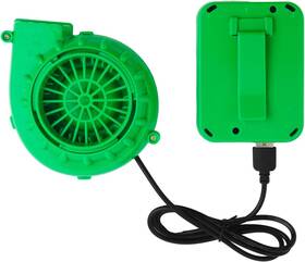 24268 Xihircd Inflatable Costume Fan Portable Mini Blower With Usb Plug And Green