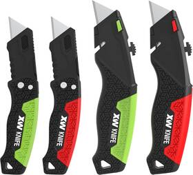 Xw 445012935965 Utility Knife Set Retractable Box Cutter And Folding With Blad