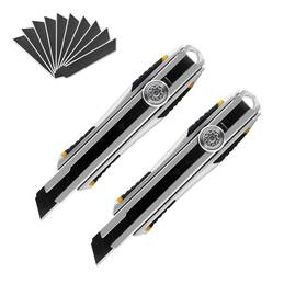 Xw Sx9019 Snap-off Utility Knife 18mm Razor Blade Heavy Duty Aluminum Alloy Box Cutt