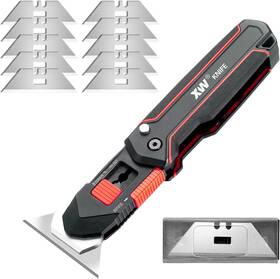 Sx9300h-10p Xw Folding Scraper Utility Knife Heavy Duty Zinc Alloy Multi-functional Tool Wit