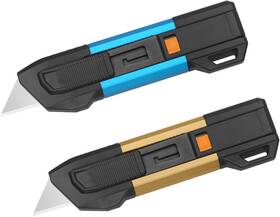 Sx9610p-2s Xw Auto-retractable Safety Box Cutter Lightweight Knife With Self-retrac